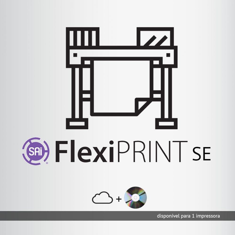 Programa Software Rip Impressora Flexi Print para 1 máquina